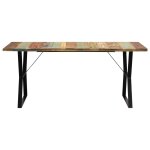 Vidaxl table de salle  manger 180x90x76cm bois de rcupration solide