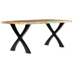 Vidaxl table de salle � manger 180x90x76cm bois de r�cup�ration solide