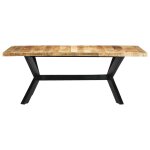 Vidaxl table de salle  manger 200x100x75 cm bois de manguier solide