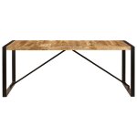 Vidaxl table de salle  manger 200x100x75 cm bois de manguier solide