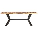 Vidaxl table de salle  manger 200x100x75 cm bois solide