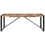 Vidaxl table de salle  manger 200x100x75 cm bois solide