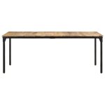 Vidaxl table de salle � manger 200x100x76 cm bois de manguier solide