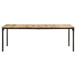 Vidaxl table de salle à manger 220x100x76 cm bois de manguier brut Vidaxl table de salle à manger 220x100x76 cm bois de manguier brut