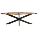 Vidaxl table de salle � manger 240x100x75 cm bois d'acacia