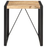 Vidaxl table de salle � manger 70x70x75cm bois de manguier massif brut