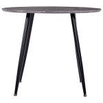 Vidaxl table de salle à manger béton et noir 90x73, 5 cm mdf Vidaxl table de salle à manger béton et noir 90x73, 5 cm mdf