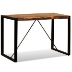 Vidaxl table de salle à manger bois de récupération massif 120 cm Vidaxl table de salle à manger bois de récupération massif 120 cm
