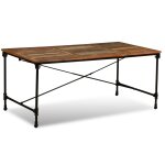 Vidaxl table de salle à manger bois de récupération massif 180 cm Vidaxl table de salle à manger bois de récupération massif 180 cm