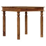 Vidaxl table de salle  manger bois de sesham massif 80 x 80 x 77 cm