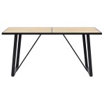 Vidaxl table de salle  manger chne 140x70x75 cm mdf