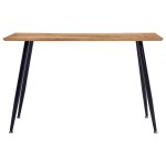 Vidaxl table de salle  manger chne et noir 120x60x74 cm mdf