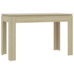 Vidaxl table de salle  manger chne sonoma 120 x 60 x 76 cm agglomr