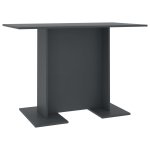Vidaxl table de salle à manger gris 110 x 60 x 75 cm aggloméré Vidaxl table de salle à manger gris 110 x 60 x 75 cm aggloméré