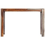 Vidaxl table de salle  manger gris 118x60x76 cm bois de sesham solide