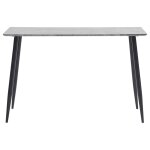 Vidaxl table de salle  manger gris 120x60x75 cm mdf