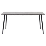 Vidaxl table de salle  manger gris 140x70x75 cm mdf