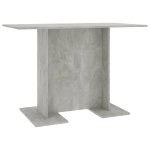Vidaxl table de salle à manger gris béton 110 x 60 x 75 cm aggloméré Vidaxl table de salle à manger gris béton 110 x 60 x 75 cm aggloméré