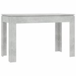 Vidaxl table de salle à manger gris béton 120 x 60 x 76 cm aggloméré Vidaxl table de salle à manger gris béton 120 x 60 x 76 cm aggloméré