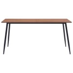 Vidaxl table de salle � manger marron 140x70x75 cm mdf