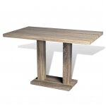Vidaxl table de salle à manger mdf aspect de chêne Vidaxl table de salle à manger mdf aspect de chêne