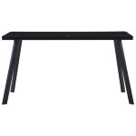 Vidaxl table de salle  manger noir 140x70x75 cm verre tremp