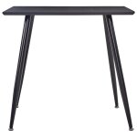 Vidaxl table de salle à manger noir 80, 5x80, 5x73 cm mdf Vidaxl table de salle à manger noir 80, 5x80, 5x73 cm mdf