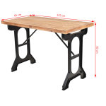 Vidaxl table de salle à manger sapin massif dessus de table en bois Vidaxl table de salle à manger sapin massif dessus de table en bois