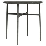 Vidaxl table à thé gris 45 cm résine tressée Vidaxl table à thé gris 45 cm résine tressée