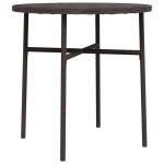 Vidaxl table à thé marron 45 cm résine tressée Vidaxl table à thé marron 45 cm résine tressée