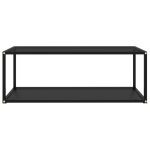 Vidaxl table basse noir 100x50x35 cm verre trempé Vidaxl table basse noir 100x50x35 cm verre trempé