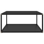 Vidaxl table basse noir 80x80x35 cm verre trempé Vidaxl table basse noir 80x80x35 cm verre trempé