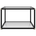 Vidaxl table basse transparent 60x60x35 cm verre trempé Vidaxl table basse transparent 60x60x35 cm verre trempé