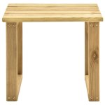Vidaxl table de transat 30x30x26 cm bois de pin imprgn