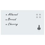 Vidaxl tableau noir magntique mural verre 120x60 cm