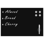 Vidaxl tableau noir magntique mural verre 50x30 cm