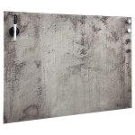 Vidaxl tableau noir magntique mural verre 60x40 cm