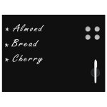 Vidaxl tableau noir magntique mural en verre 80 x 60 cm
