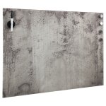 Vidaxl tableau noir magntique mural verre 80x60 cm