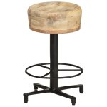 Vidaxl tabourets de bar 2 pcs 52 cm bois de manguier massif
