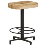 Vidaxl tabourets de bar 2 pcs 52 cm bois de manguier massif