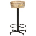 Vidaxl tabourets de bar 2 pcs 66 cm bois de manguier massif