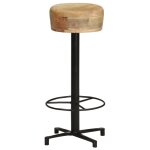 Vidaxl tabourets de bar 2 pcs 76 cm bois de manguier massif