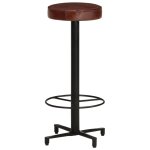 Vidaxl tabourets de bar 2 pcs 76 cm cuir vritable