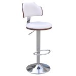 Vidaxl tabourets de bar 2 pcs blanc similicuir Vidaxl tabourets de bar 2 pcs blanc similicuir