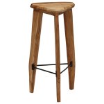 Vidaxl tabourets de bar 2 pcs bois d'acacia massif