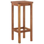 Vidaxl tabourets de bar 2 pcs bois d'acacia solide