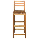 Vidaxl tabourets de bar 2 pcs bois d'acacia solide