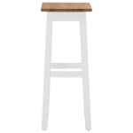 Vidaxl tabourets de bar 2 pcs bois de chêne solide Vidaxl tabourets de bar 2 pcs bois de chêne solide
