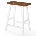 Vidaxl tabourets de bar 2 pcs bois massif